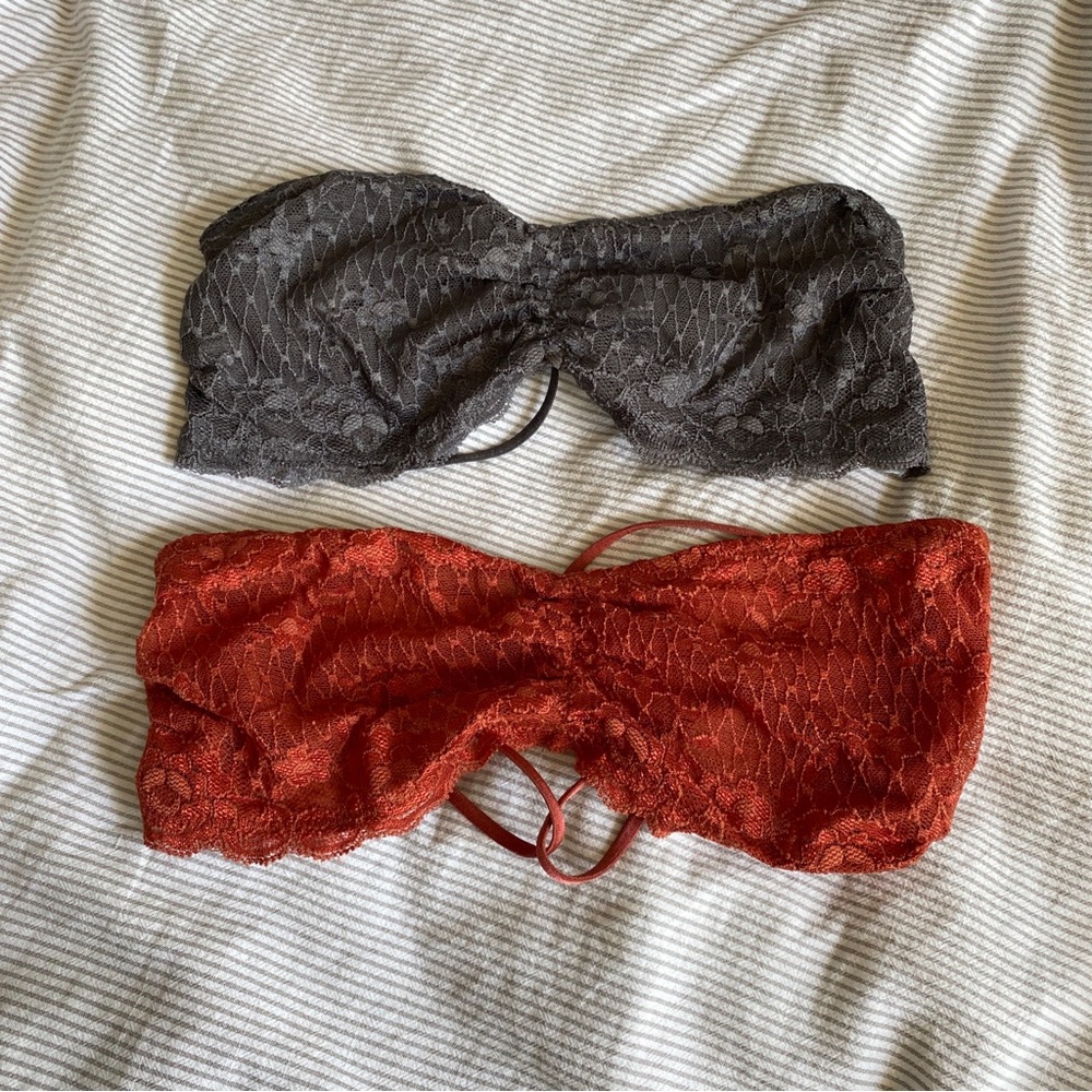 Bundle of Free People Lace Bralettes